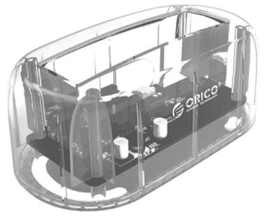 ORICO Docking za HDD/SSD 6139C3, 2.5"/3.5", SATA u USB-C, prozirna (6139C3-EU-CR-BP)